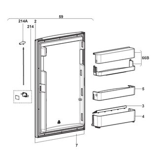 Dometic Deurbak klapbaar boven