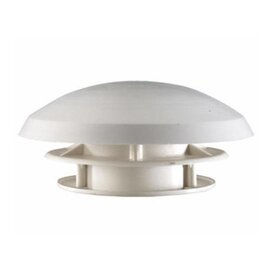 Dakventilator universeel gatmaat 110mm dakdikte 25mm wit