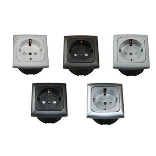 Crusader Wandcontactdoos + Raam + Isodoos