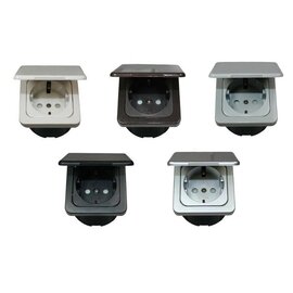 Crusader Wandcontactdoos + Klapdeksel + Isodoos