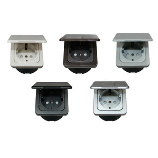 Crusader Wandcontactdoos + Klapdeksel + Isodoos