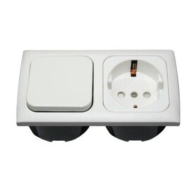 Crusader Schakelaar + Wandcontactdoos