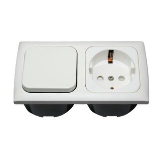 Crusader Schakelaar + Wandcontactdoos