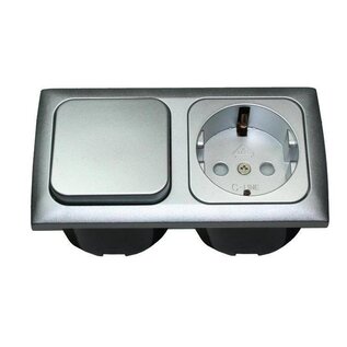 Crusader Schakelaar + Wandcontactdoos