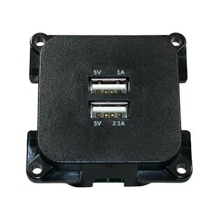 Crusader USB Contactdoos Dubbel