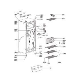 Dometic Rooster verzinkt 241.5 x 381 mm