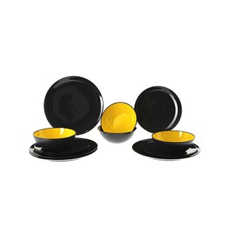 Gimex Greyline Yellow servies 12- delig