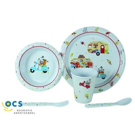 Kinderservies van melamine.