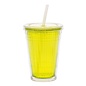 Gimex Drinkbeker met rietje. Kleur  Lime