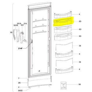 Dometic Deurbak Klapbaar Blauw RML 8330 Hobby