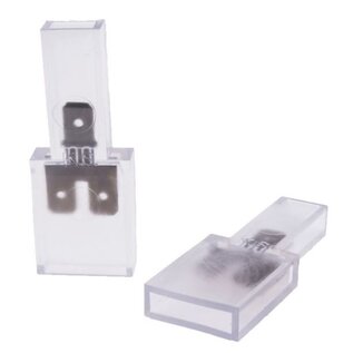 Doorverbindconnector 1/2 polig 6.3 x 0.8 mm