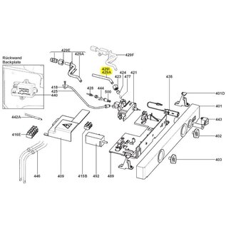 Dometic gasaansluiting kompleet D=8/1x99mm