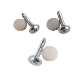 Seitz S3/S4 schroeven en afdekdopjes creme/wit