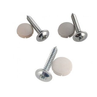 Seitz  S3/S4 schroeven en afdekdopjes creme/wit