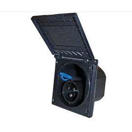 Crusader Wandcontact doos CEE zwart