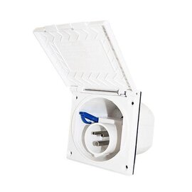 Crusader Wandcontactdoos CEE wit