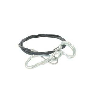 Breekkabel 2000 mm met musketonhaak