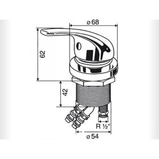 Reich Reich Mengkraan Keramik 54 mm