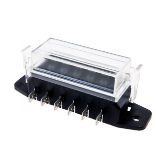 Zekeringkast standaard steekzekering 6-polig