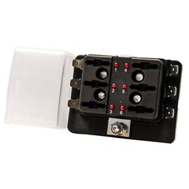 Zekering verdeelbox 6 weg LED defect aanduiding