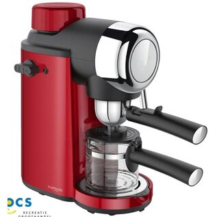 Via Mondo Via Mondo Espressomachine 4-kops Vrolijk Rood