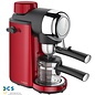 Via Mondo Via Mondo Espressomachine 4-kops Vrolijk Rood