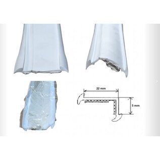 Onderlegrubber Lichtgrijs/Wit 30 mm per meter o.a. Knaus Sport vanaf 2014