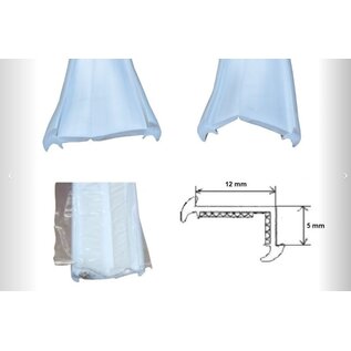 Onderlegrubber Wit 22 mm o.a. Knaus  permeter