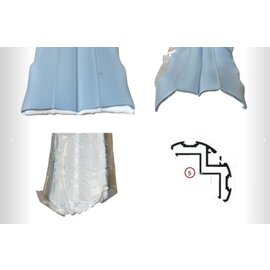 Onderlegrubber Grijs 65 mm  o.a knaus rol 65 meter