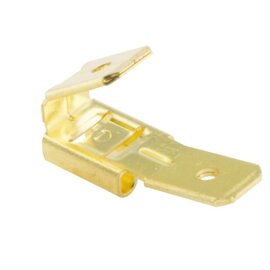 Vlakstekerhuls 6.3x0.8mm ongeïsoleerd