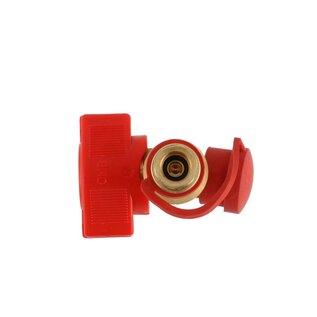 Gimeg verdeelkraan snelkop. 8mm knel X snel staal