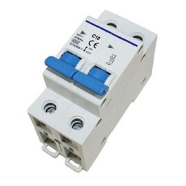 Dubbelpolige zekeringsautomaat 10 amp  of 16 amp