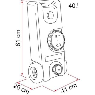 Fiamma Fiamma Schoonwatertank 40l