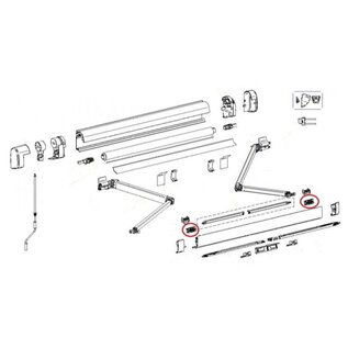 Thule Omnistor Thule 5200 Steunpootbevestiging