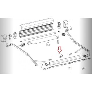 Thule Omnistor Thule 8000 Frontkapgeleider