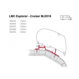 Thule Omnistor LMC Explorer Cruiser 2018 adapter