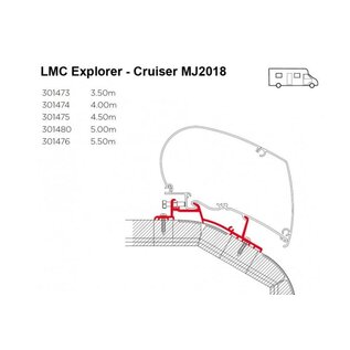 Thule Thule Omnistor LMC Explorer Cruiser 2018 adapter