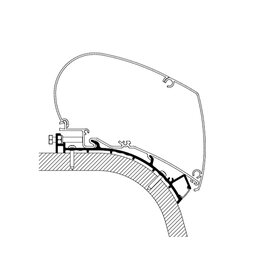 Thule Omnistor Eriba Touring 82 adapter 5 m