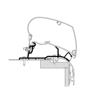 Thule Omnistor Thule Eriba Nova 2020 adapter