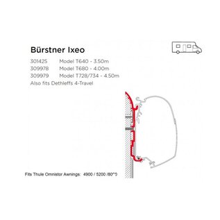 Thule Omnistor Wand adapter Bursner Ixeo