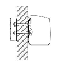 Thule Omnistor  Minivan adapter Flat Wall