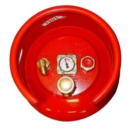 stalen lpg fles met knie