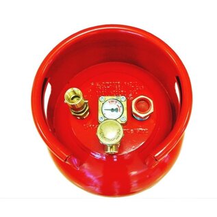 stalen lpg fles met bajonet recht
