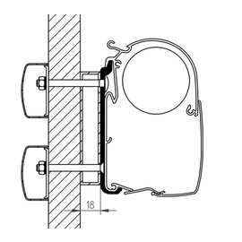 Thule Omnistor Dethleffs Globebus adapter