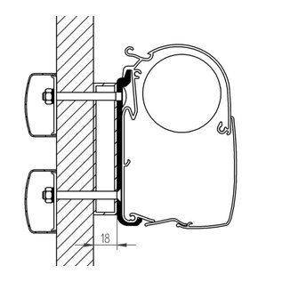 Thule Thule  Omnistor Dethleffs Globebus adapter