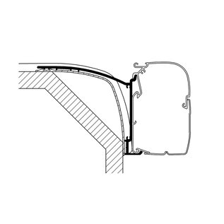 Thule Thule adapter voor  Laika Ecovip of Rexosline campers