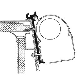 Thule Omnistor adapter Rapido Club caravans