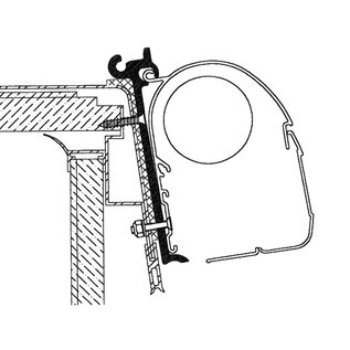 Thule  Thule Omnistor adapter Rapido Club caravans