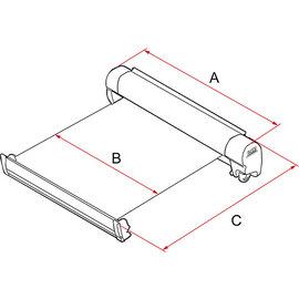 Fiamma F45 s 260 Polar White box VW t5/t6 California