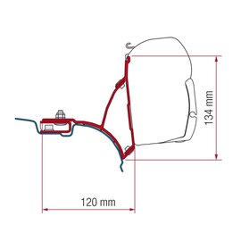 Fiamma F45 Adapter VW T5 Transporter/Multivan